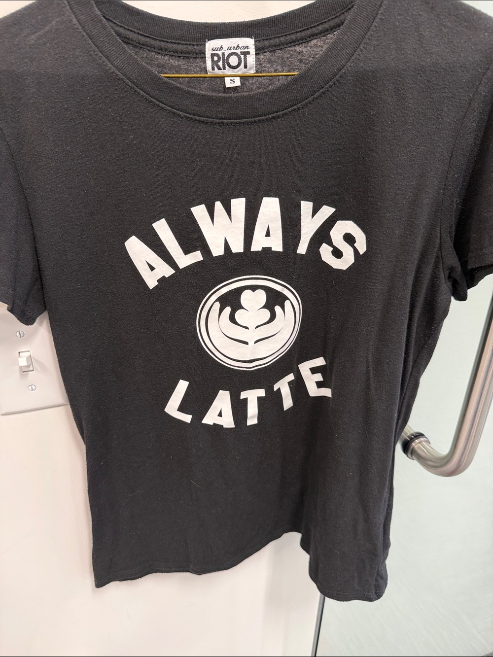 Sub_Urban Riot Black 'Always Latte' Graphic Tee